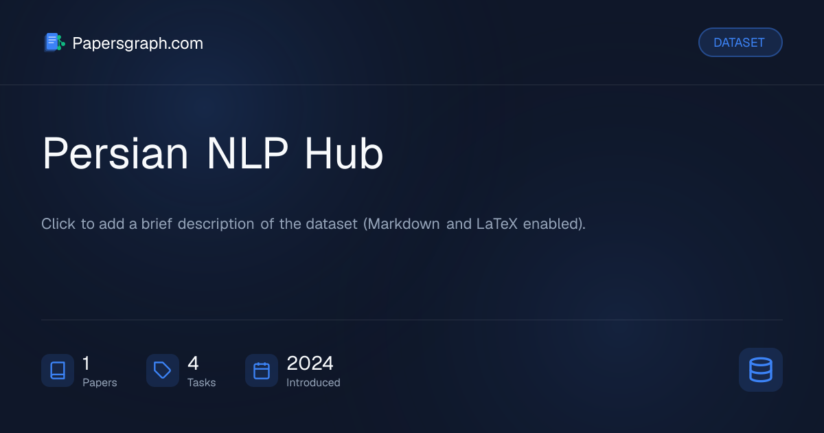 Persian NLP Hub Dataset - Papersgraph