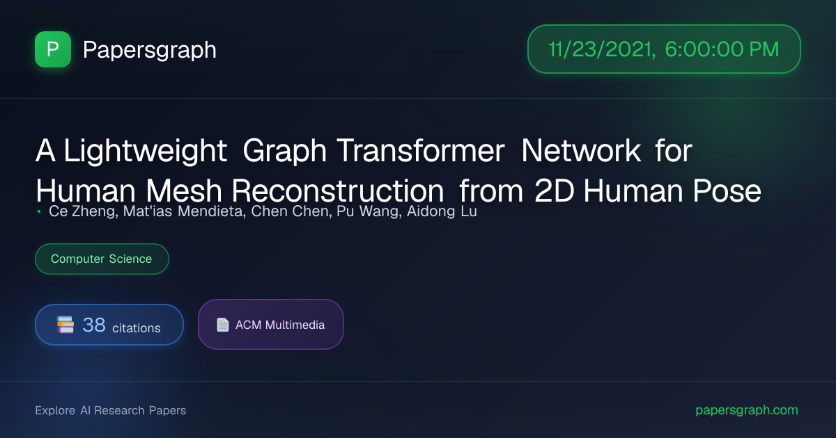 A Lightweight G… (2021-11-24T00:00:00.000000Z) - Papersgraph