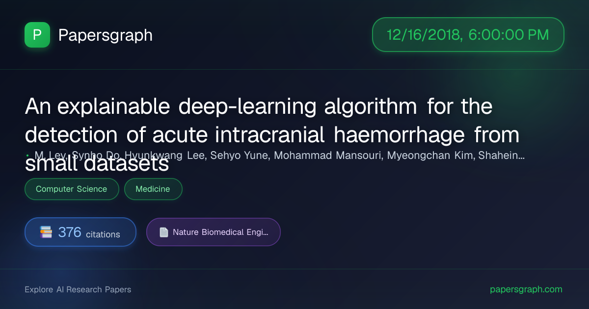 An explainable … (2018-12-17T00:00:00.000000Z) - Papersgraph