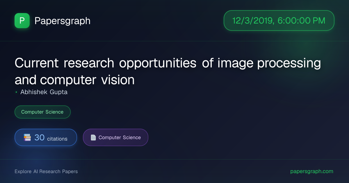 Current researc… (2019-12-04T00:00:00.000000Z) - Papersgraph