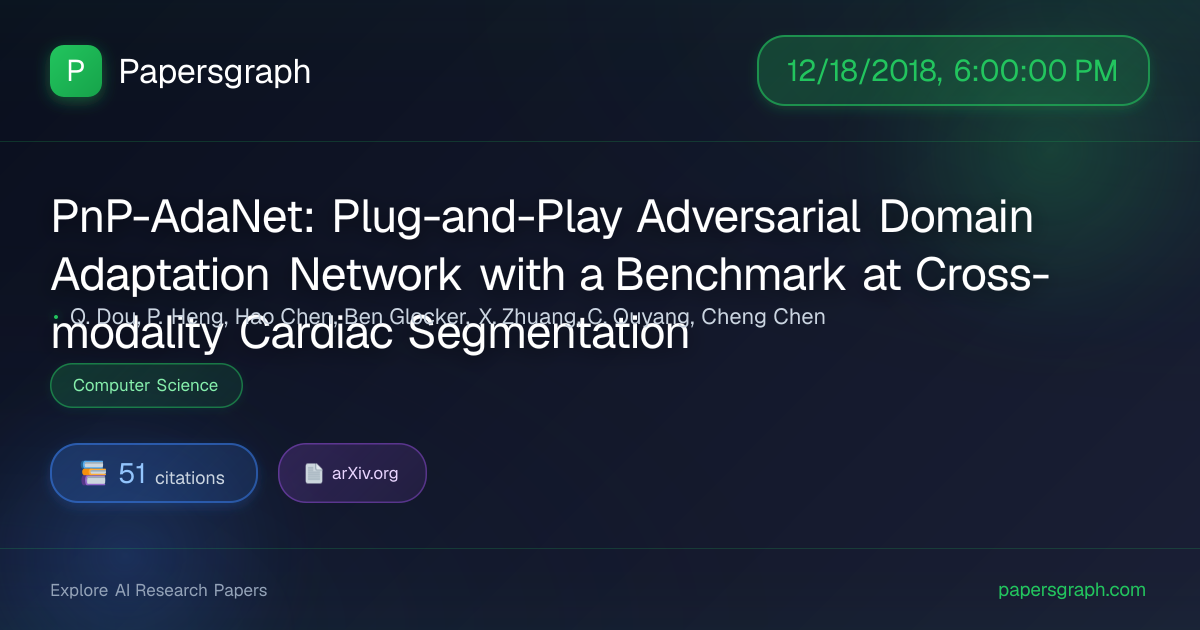 PnP-AdaNet: Plu… (2018-12-19T00:00:00.000000Z) - Papersgraph