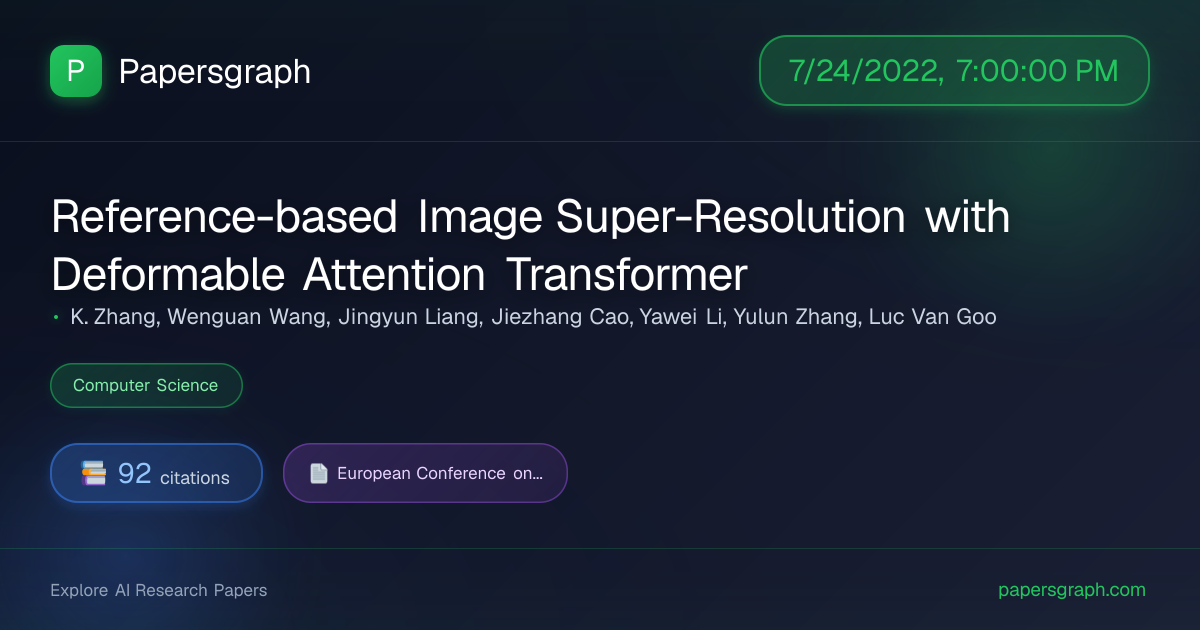 Reference-based… (2022-07-25T00:00:00.000000Z) - Papersgraph
