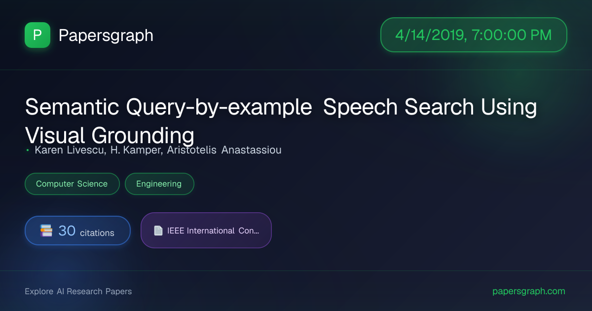 Semantic Query-… (2019-04-15T00:00:00.000000Z) - Papersgraph
