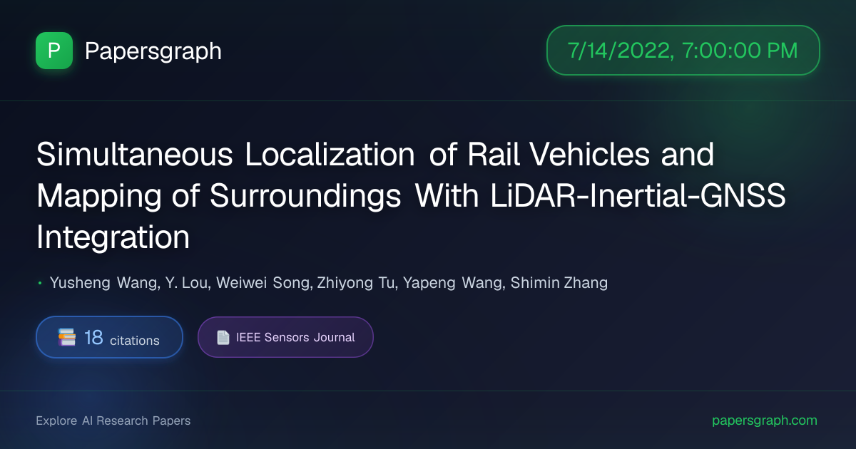Simultaneous Lo… (2022-07-15T00:00:00.000000Z) - Papersgraph