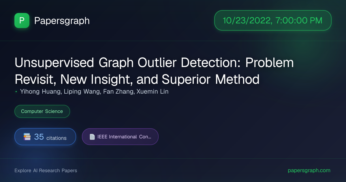 Unsupervised Gr… (2022-10-24T00:00:00.000000Z) - Papersgraph