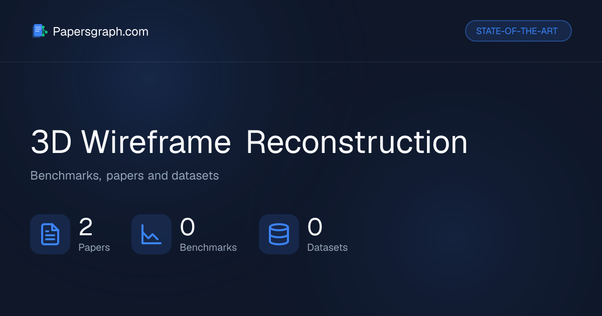 3D Wireframe Reconstruction | State-of-the-Art