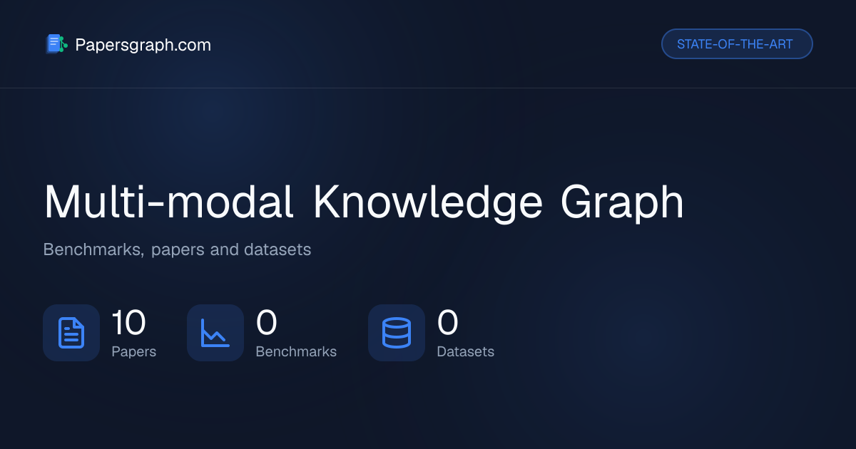Multi-modal Knowledge Graph | State-of-the-Art