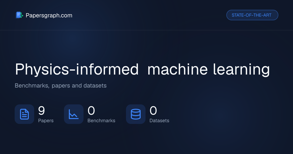Physics-informed machine learning | State-of-the-Art