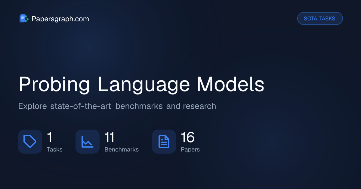 Probing Language Models Tasks | State-of-the-Art